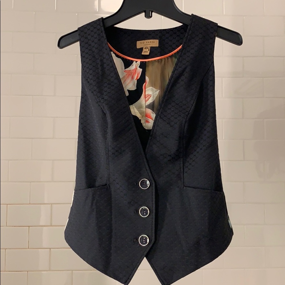 Ted Baker Women's Daseaw Diamond Jacquard Vest